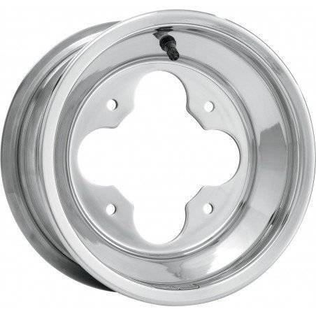 DWT Llanta Delantera DWT A5 10X5 4/144 4+1 Aluminio Plata ROLLED-LIP Llantas Quad