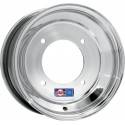 DWT Llanta Delantera DWT Etiqueta AZUL 10X5 4/144 2+3 Aluminio Plata STANDARD-LIP Llantas Quad