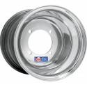 DWT Llanta Delantera DWT Etiqueta AZUL 10X5 4/156 2+3 Aluminio Plata STANDARD-LIP Llantas Quad