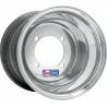 DWT Llanta Delantera DWT Etiqueta AZUL 10X5 4/156 2+3 Aluminio Plata STANDARD-LIP Llantas Quad