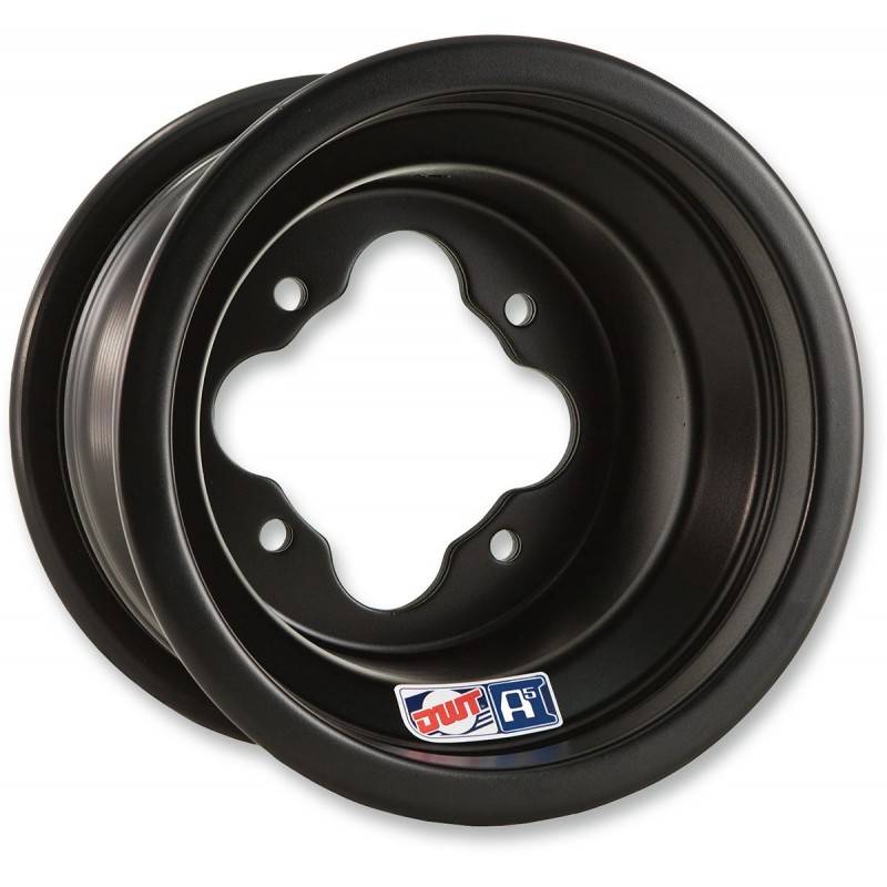 DWT Llanta Trasera DWT A5 9X8 4/110 3+5 Aluminio Negra ROLLED-LIP Llantas Quad