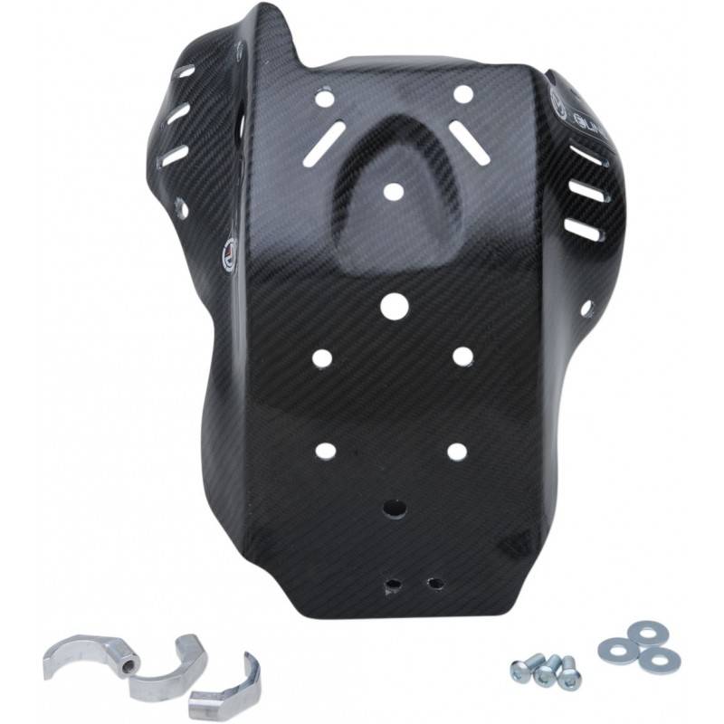 MOOSE RACING HARD PARTS Cubre Cárter Carbono Husqvarna FC 250 (18) MOOSE RACING Protectores Cárter