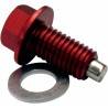MOOSE RACING HARD PARTS Tornillo Magnético Drenaje Aceite Kawasaki KX 450F (06-14) MOOSE RACING Rojo Tornillos Aceite