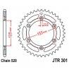 JT SPROCKETS Corona Acero JT Honda CRF 250L / XR 250/600/650 301.39 39 Dientes Coronas