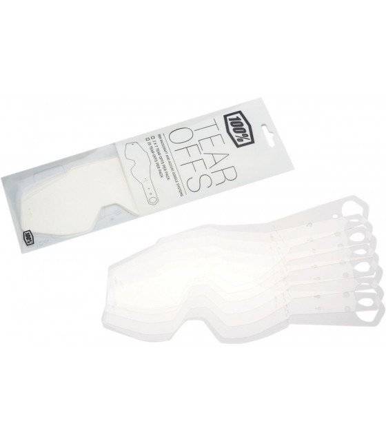 Tear Off Laminado para Gafas 100% STRATA / ACCURI / RACECRAFT