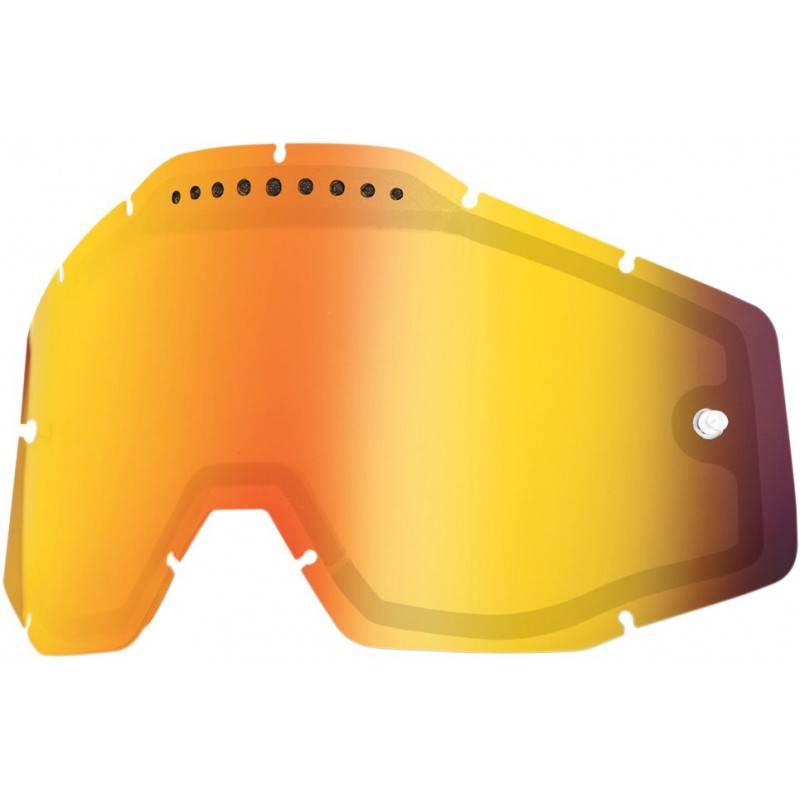 100% Recambio Pantalla Gafas 100% STRATA/ACCURI/RACECRAFT Espejo DUAL Ventilada Lentes