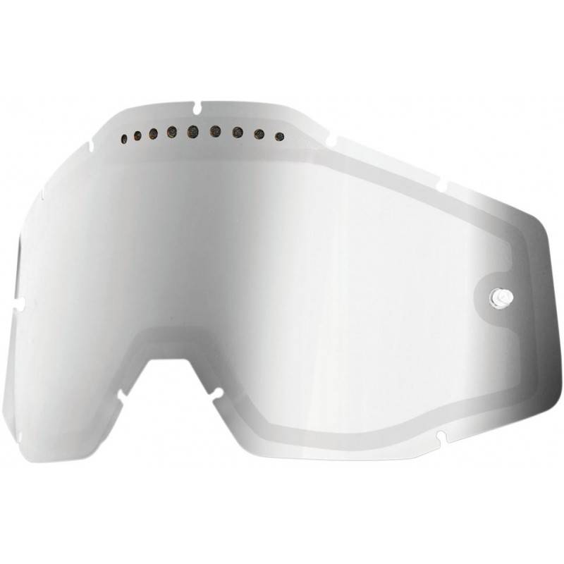 100% Recambio Pantalla Gafas 100% STRATA/ACCURI/RACECRAFT Espejo DUAL Ventilada Lentes