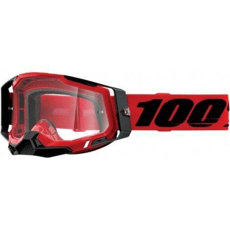 100% Gafas 100% RACECRAFT 2 RED Transparente  Gafas