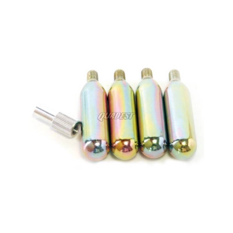 QUADEST Botellas Aire Comprimido + Adaptador Pinchazos