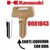 KAWASAKI Llave Virgen Kawasaki Corte Izquierda con Guía Llaves y Llaveros