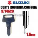 SUZUKI Llave Virgen Suzuki Corte Izquierda 1.6Mm con Guia Llaves y Llaveros