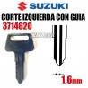 SUZUKI Llave Virgen Suzuki Corte Izquierda 1.6Mm con Guia Llaves y Llaveros