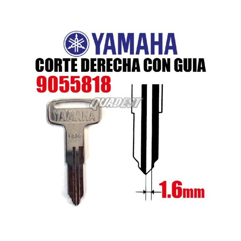 YAMAHA Llave Virgen Yamaha Corte Derecha 1.6Mm con Guia Llaves y Llaveros