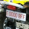 QUADEST Matrícula Pequeña de Aluminio Homologada para Quad y ATV ITV