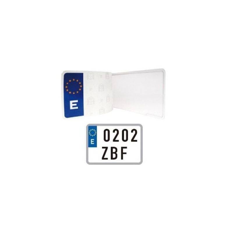 QUADEST Matrícula Acrílica Moto Pequeña Homologada ITV