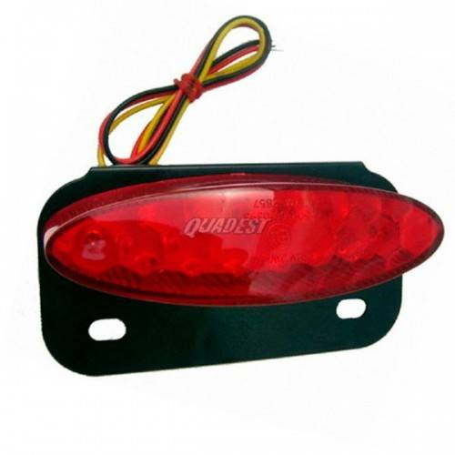 QUADEST Piloto Trasero LED Homologado Tulipa Roja Homologadas ITV