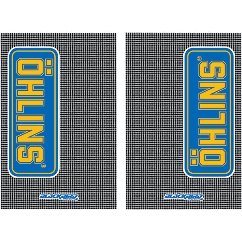 BLACKBIRD Adhesivos Horquilla OHLINS Carbono Láminas Adhesivos