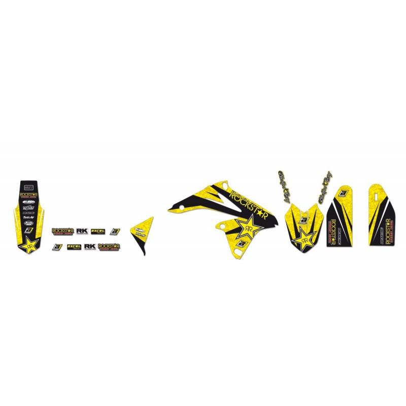 BLACKBIRD Kit de Adhesivos Suzuki RMZ 450 (08-17) BLACKBIRD ROCKSTAR Kits Adhesivos