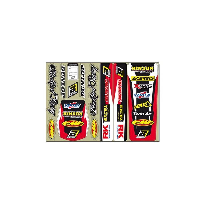 BLACKBIRD Lámina Adhesivos LOGO KIT BLACKBIRD Láminas Adhesivos