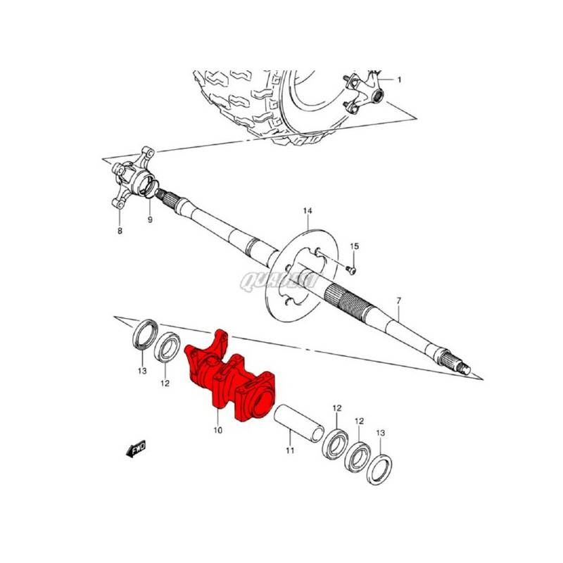 SUZUKI Buje Trasero Original Suzuki LTZ 400 (2003) Suzuki LTZ 400