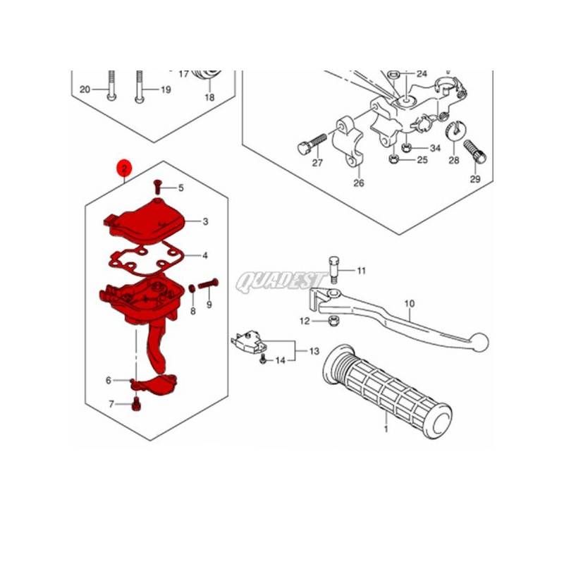 SUZUKI Gatillo Original Suzuki LTZ 400 / Kawasaki KFX 400 Suzuki LTZ 400