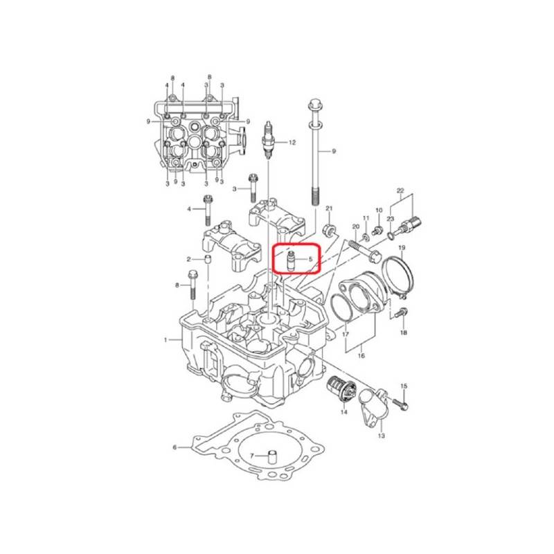 KAWASAKI Guía de Válvula Original Suzuki LTZ 400 / Kawasaki KFX 400 Suzuki LTZ 400