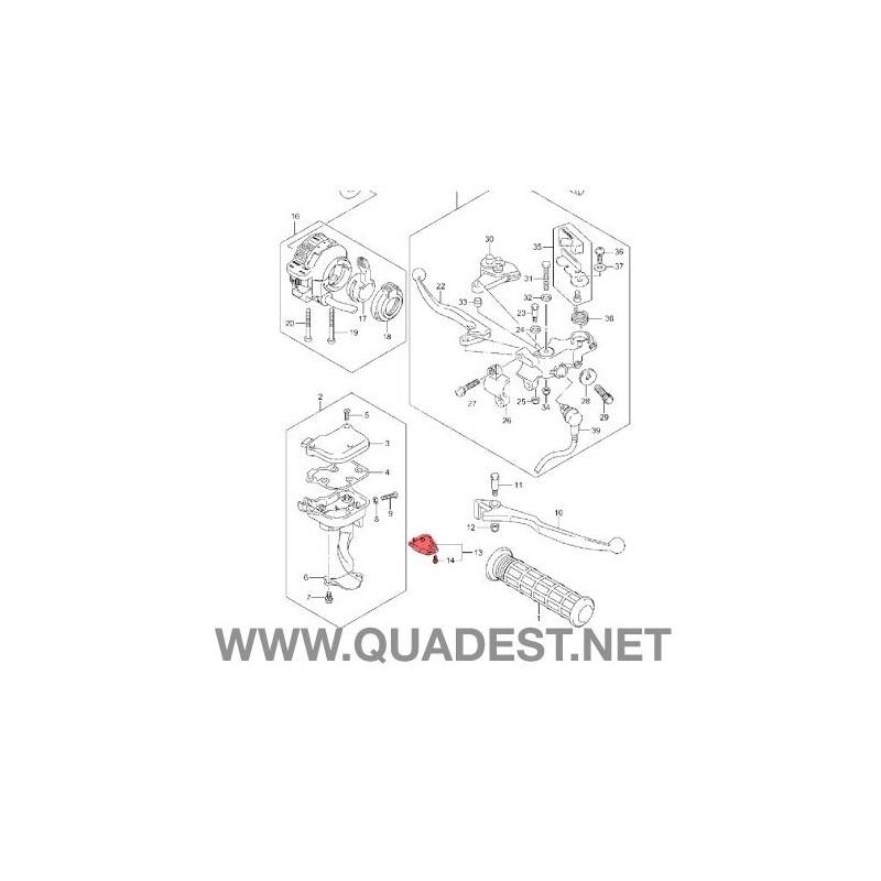 KAWASAKI Interruptor Maneta Freno Original Suzuki LTZ 400 / Kawasaki KFX 400 Suzuki LTZ 400