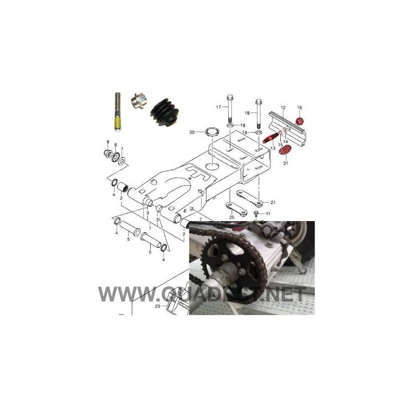 SUZUKI Kit Tensor Cadena Original Suzuki LTZ 400 / Kawasaki KFX 400 Suzuki LTZ 400