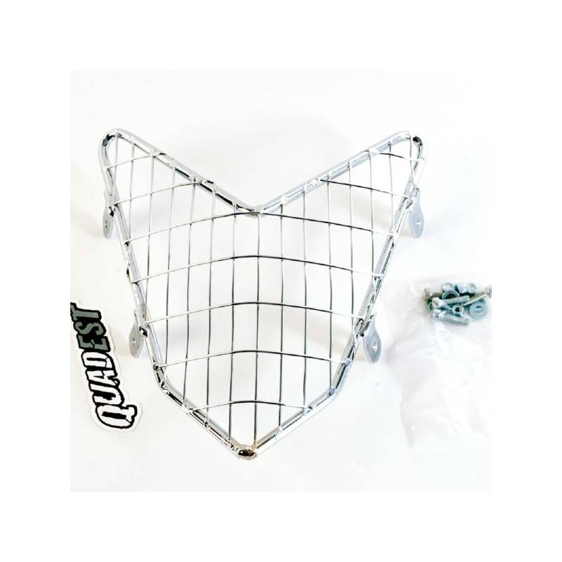 QUADEST Protector Ópticas Suzuki LTR 450 Cromado Protectores Ópticas