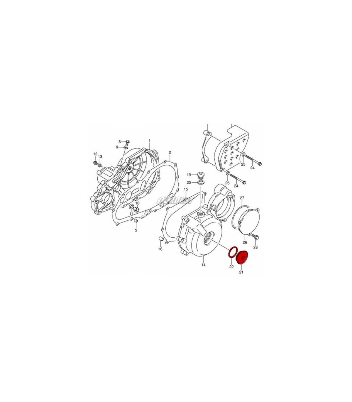 Tapón Tapa Estátor Original + Tórica Suzuki LTZ 400