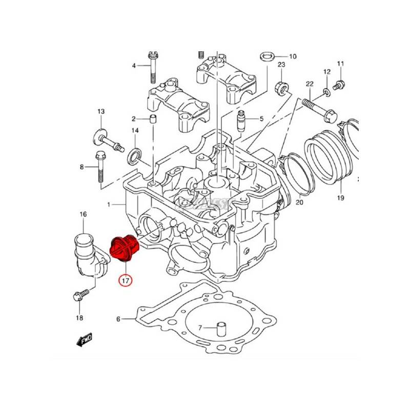 KAWASAKI Termostato Agua Original Suzuki LTZ 400 / Kawasaki KFX 400 Suzuki LTZ 400