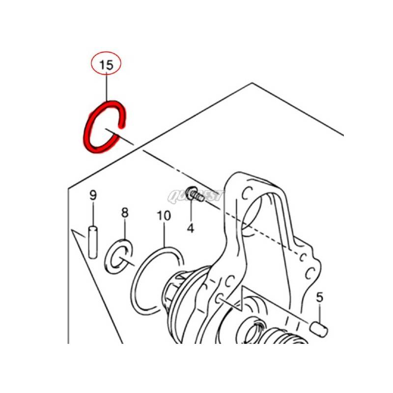 KAWASAKI Tórica Bomba Agua Pequeña Original Suzuki LTZ 400 / Kawasaki KFX 400 Suzuki LTZ 400