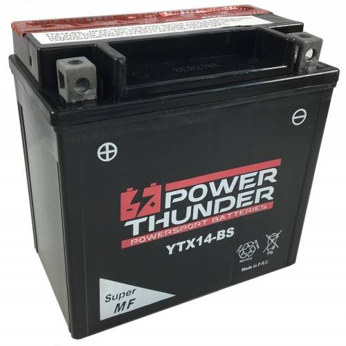 POWER THUNDER Batería POWER YTX14-BS Baterías