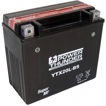 POWER THUNDER Batería POWER YTX20L-BS Baterías