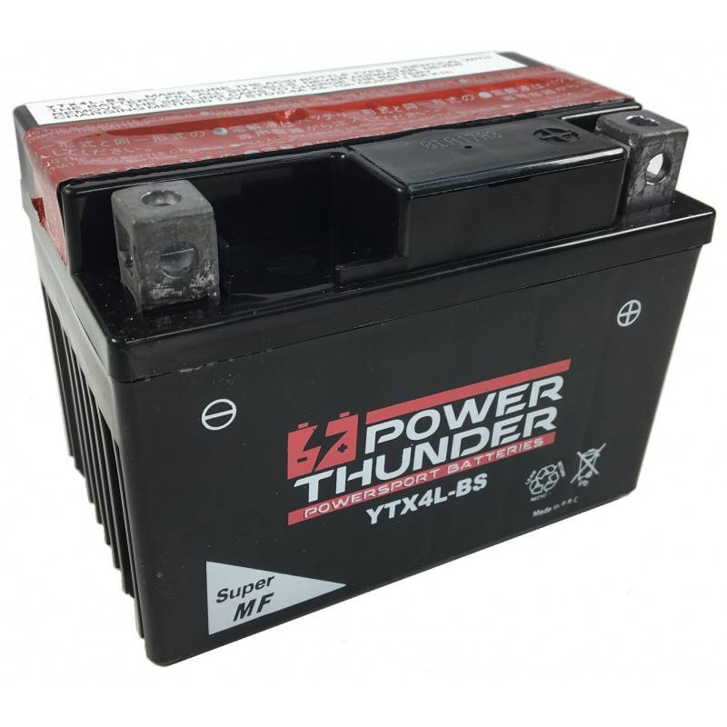 POWER THUNDER Batería POWER YTX4L-BS Baterías