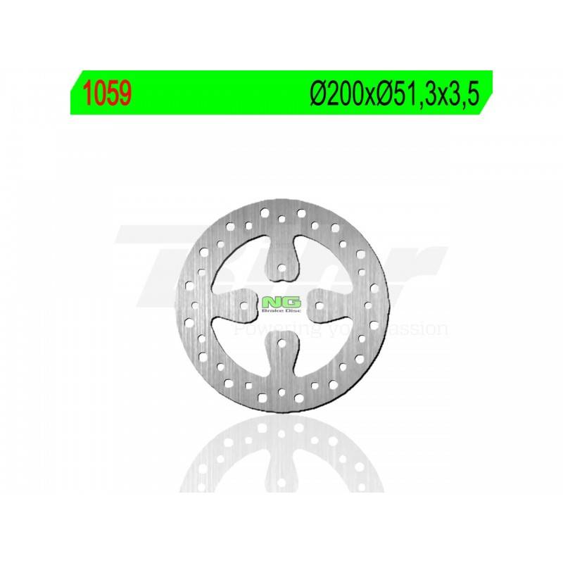 NG BRAKES Disco de freno NG 1059 Yamaha YFZ 450 (06-09) Raptor 700 (06-14) YFZ 450R Trasero Discos de Freno