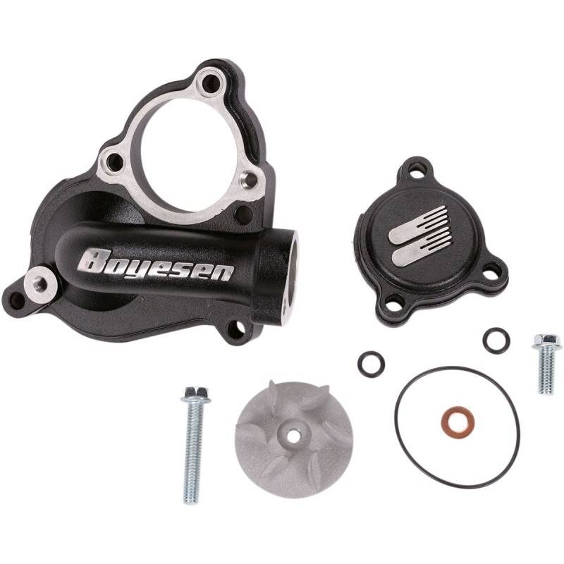 BOYESEN Kit Tapa + Hélice Bomba de Agua BOYESEN Kawasaki KX 250F (04-16) Suzuki RMZ 250 (04-06) Tapas Bomba Agua
