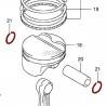 VERTEX Circlips Pistón Suzuki LTZ 400 (2 unidades) Pistones