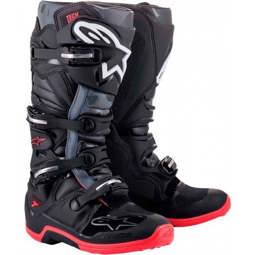 ALPINESTARS Botas ALPINESTARS TECH 7 Negro/Gris/Rojo Botas