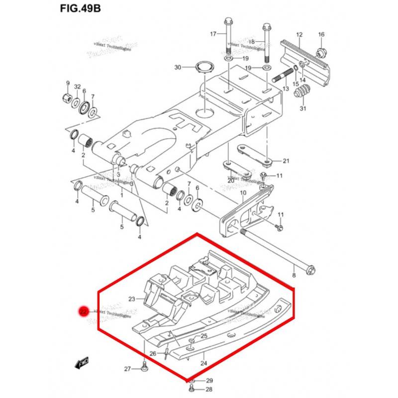 SUZUKI Protector Disco y Corona Suzuki LTZ 400 Original OEM nº22 Suzuki LTZ 400