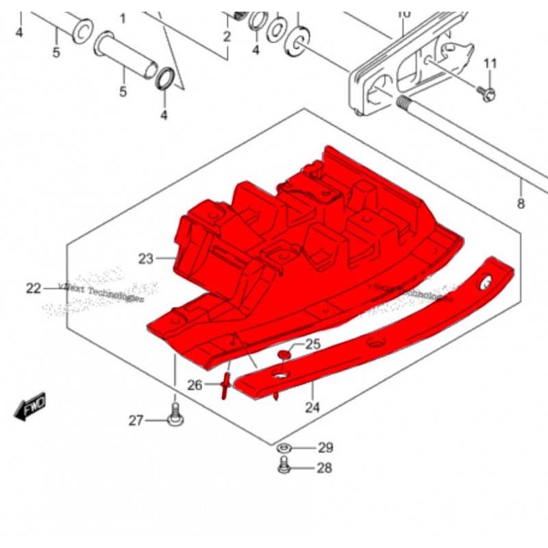 SUZUKI Protector Disco y Corona Suzuki LTZ 400 Original OEM nº22 Suzuki LTZ 400