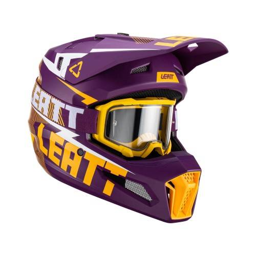 LEATT Casco LEATT Moto 3.5 Indigo (Incluye Gafas) Cascos