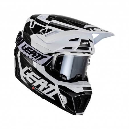 LEATT Casco LEATT Moto 7.5 Blanco (Incluye Gafas) Cascos