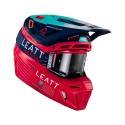 LEATT Casco LEATT Moto 8.5 Rojo (Incluye Gafas) Cascos