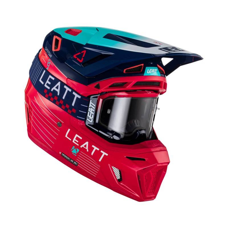 LEATT Casco LEATT Moto 8.5 Rojo (Incluye Gafas) Cascos