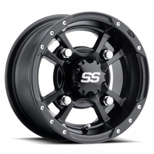 ITP Llanta Delantera ITP SS112 SPORT 10x5 4/144 3+2 MATTE BLACK Aluminio Llantas Quad