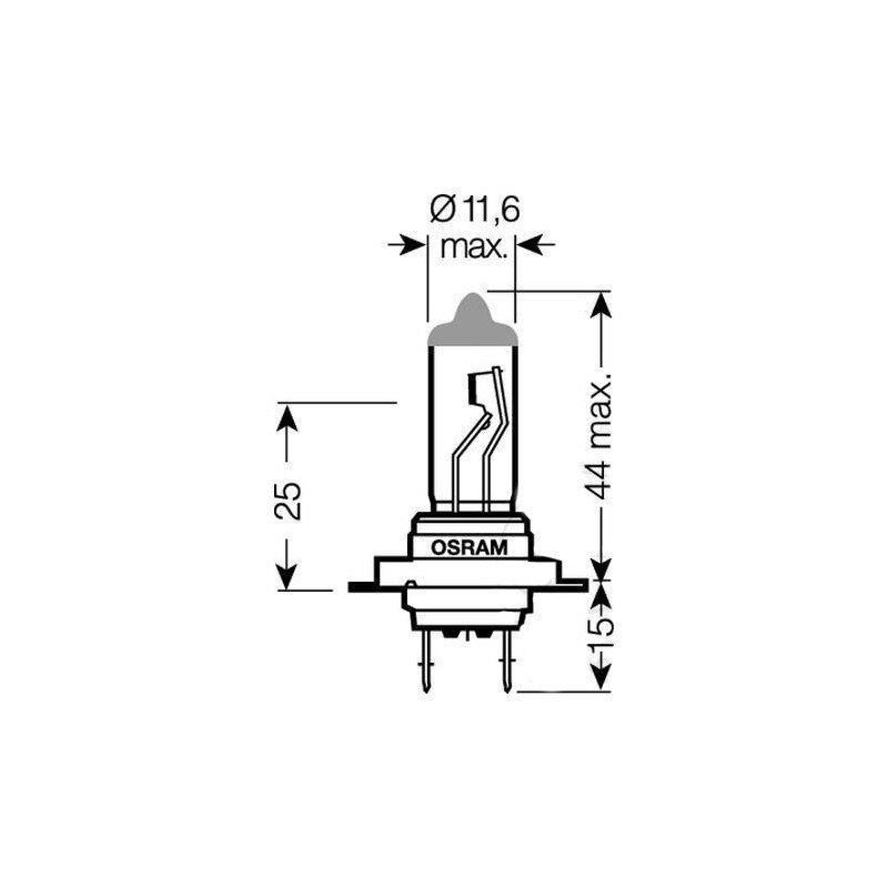 OSRAM Lámpara H7 55W Ultra Life Lámparas