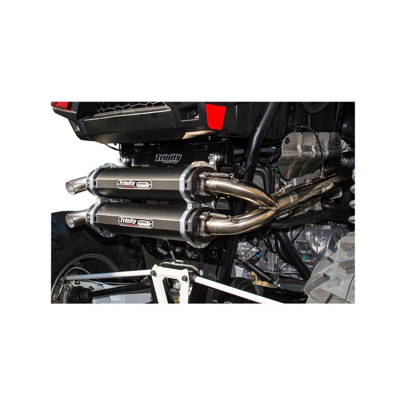 TRINITY RACING Escape Completo TRINITY STAGE 5 Dual Polaris RZR XP Turbo 1000 (16-20) Escapes Completos