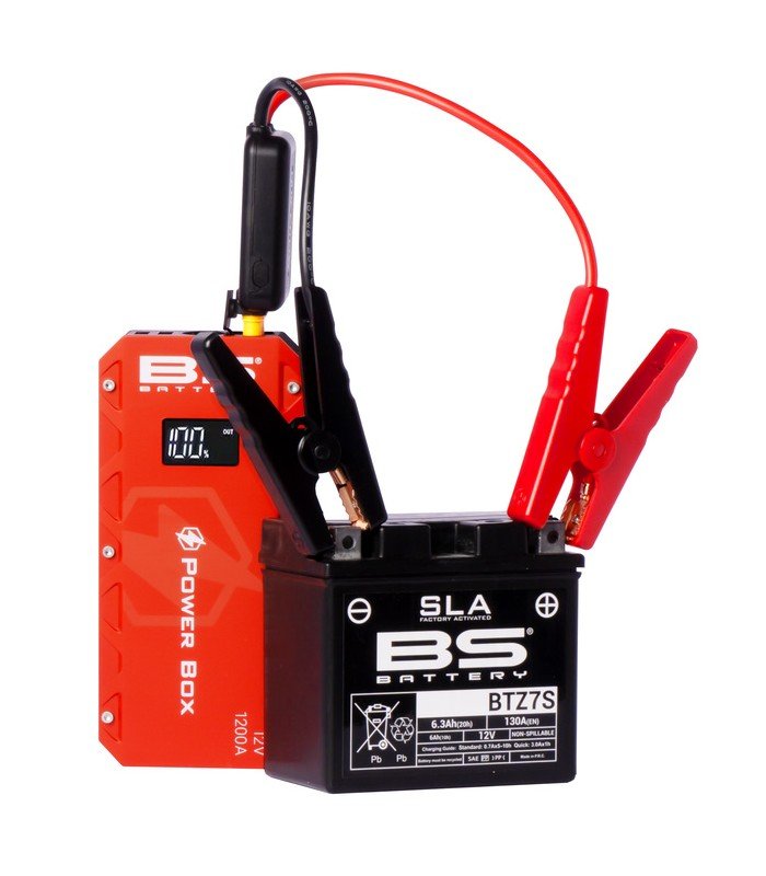 Arrancador de batería Power Box BS Battery 12V / 12000 mA USB + Cable