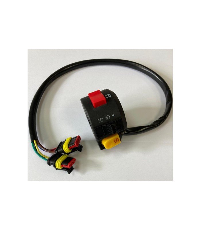 QUADEST Mando Conmutador Luces/On Off/ Arranque Conexión Yamaha Mandos Comutadores